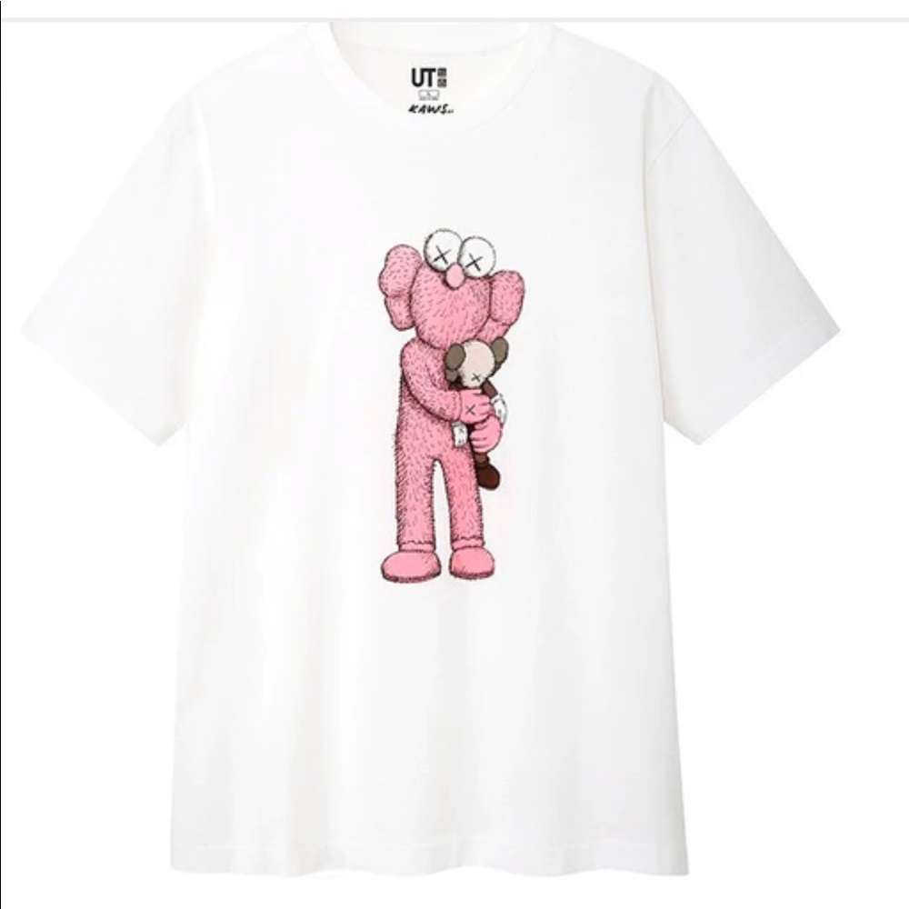 KAWS x Uniqlo Pink BFF T-shirt